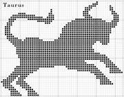 Schema punto croce Toro-5
