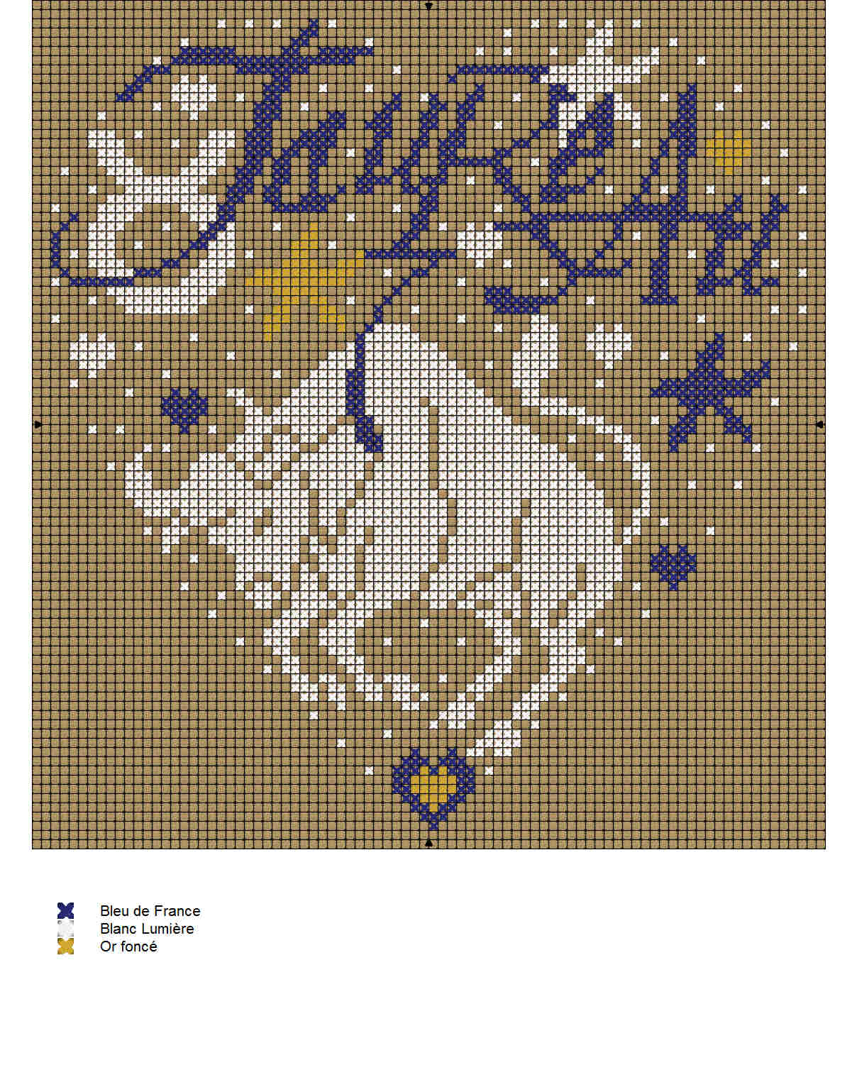 Schema punto croce Toro-3