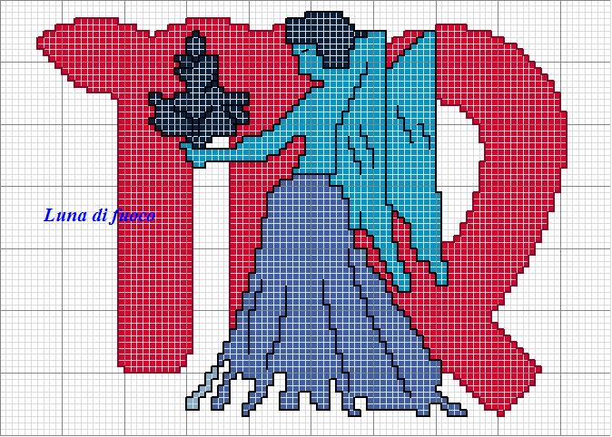 Schema punto croce Vergine-2