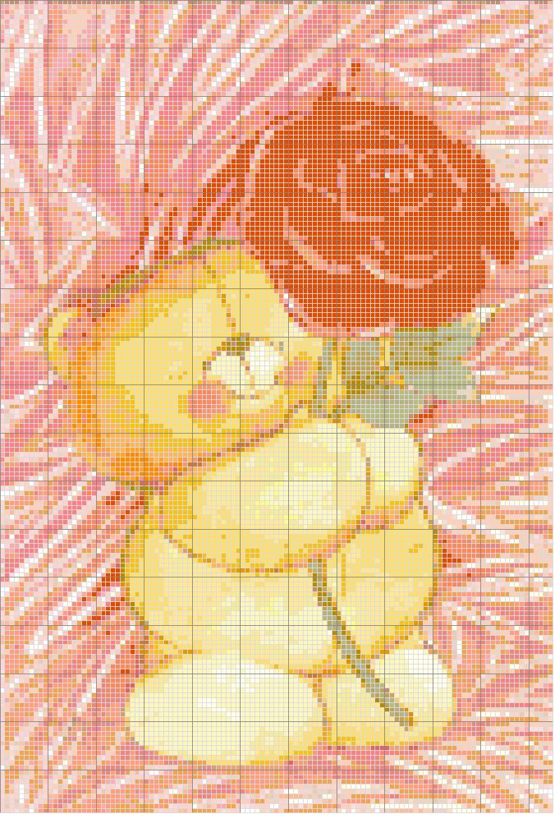 Schema punto croce A Flower For You