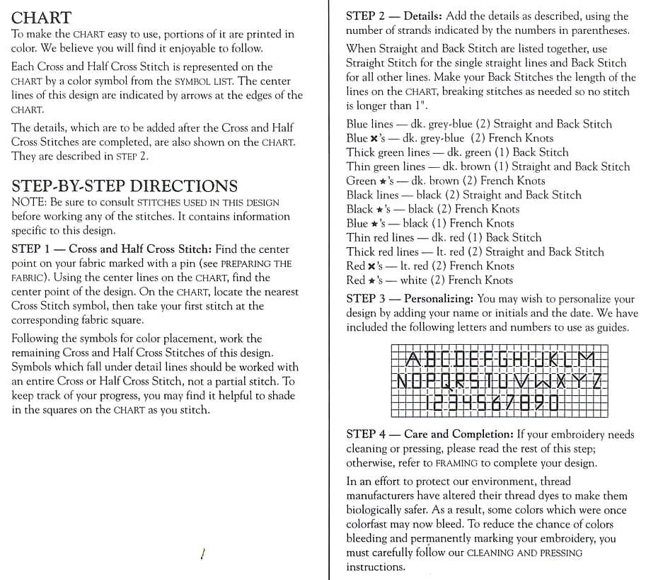 Schema punto croce Antique Bears 8