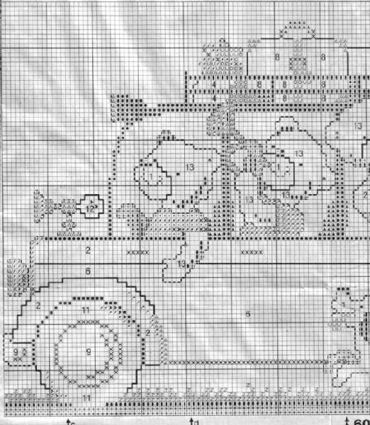Schema punto croce Autobus Orsetti 2