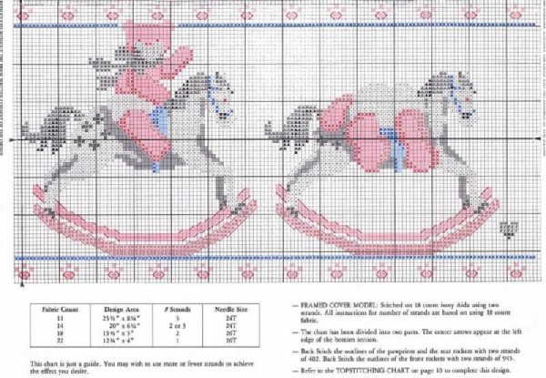 Schema punto croce Baby Bears 4