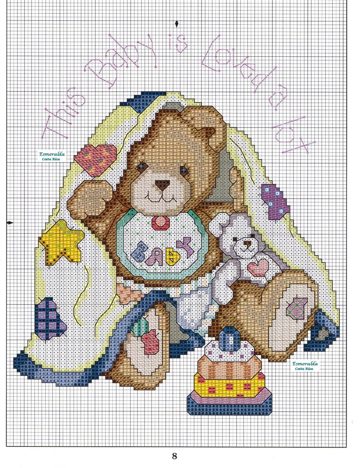 Schema punto croce Baby Is Love 14