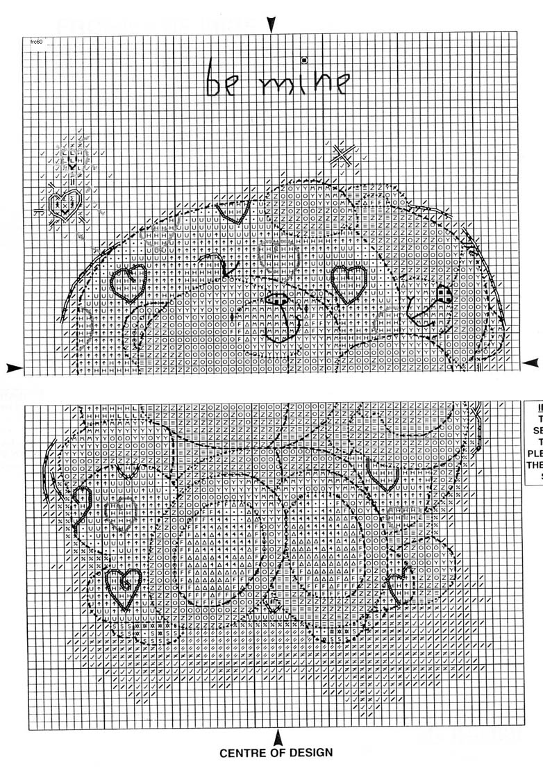 Schema punto croce Be Mine 2