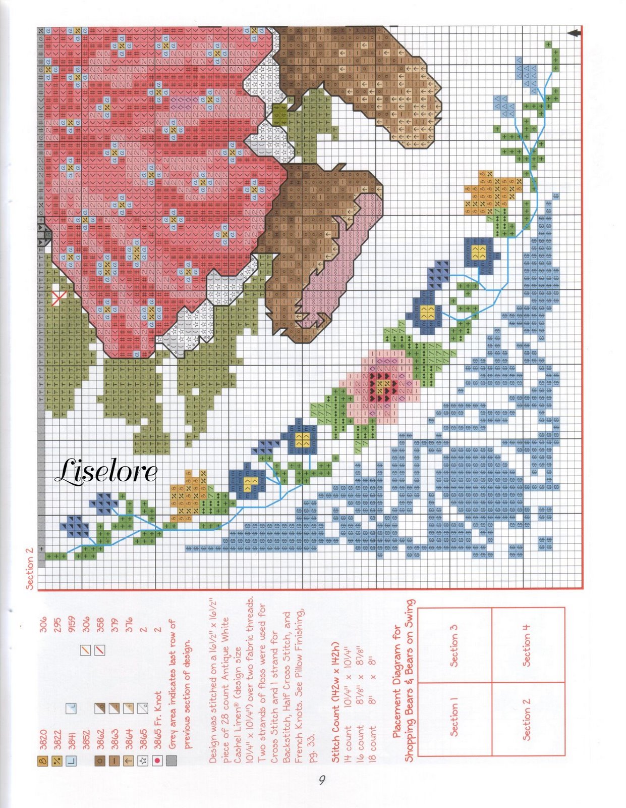 Schema punto croce Bears Best 10