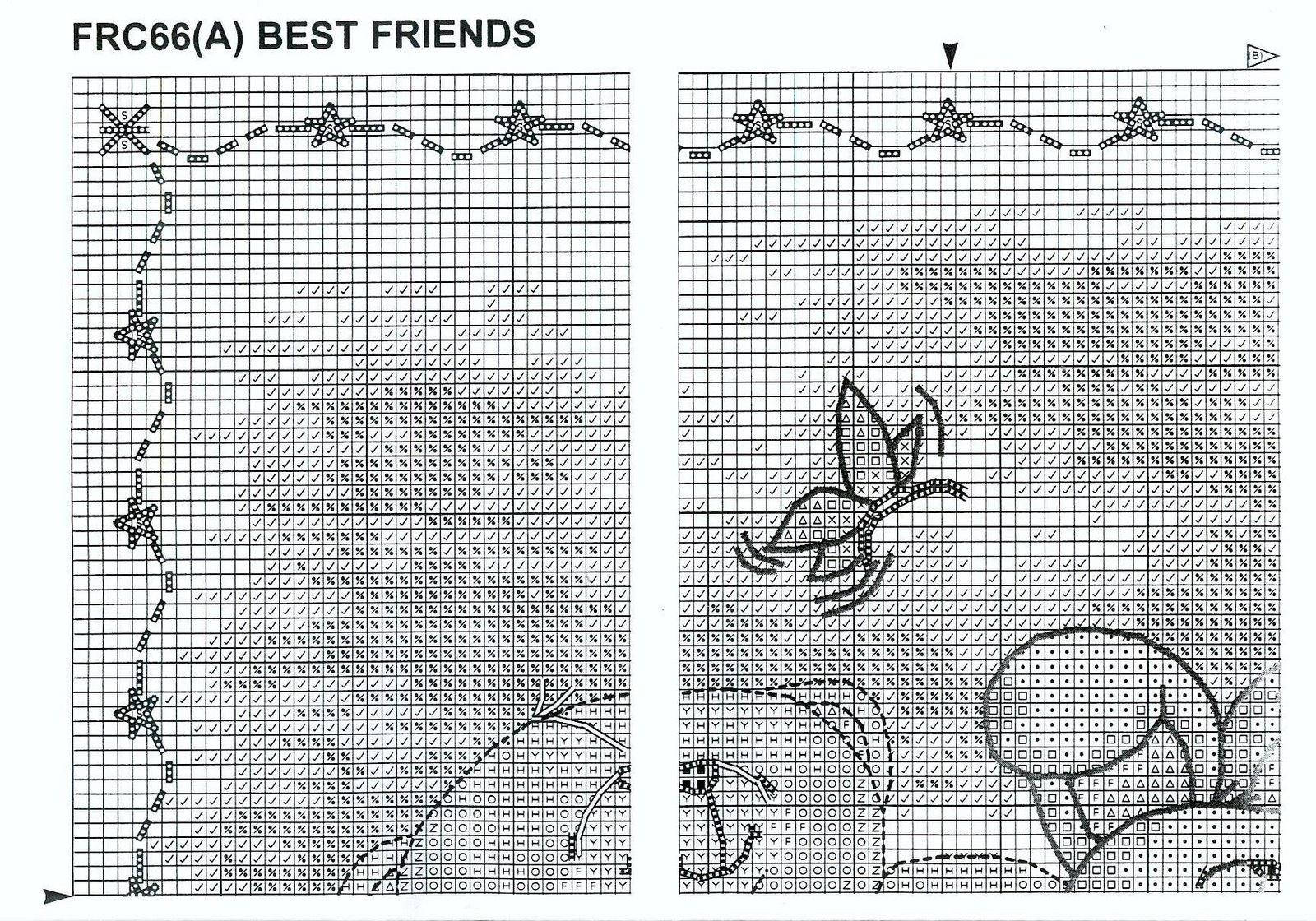 Schema punto croce Best Friends 2