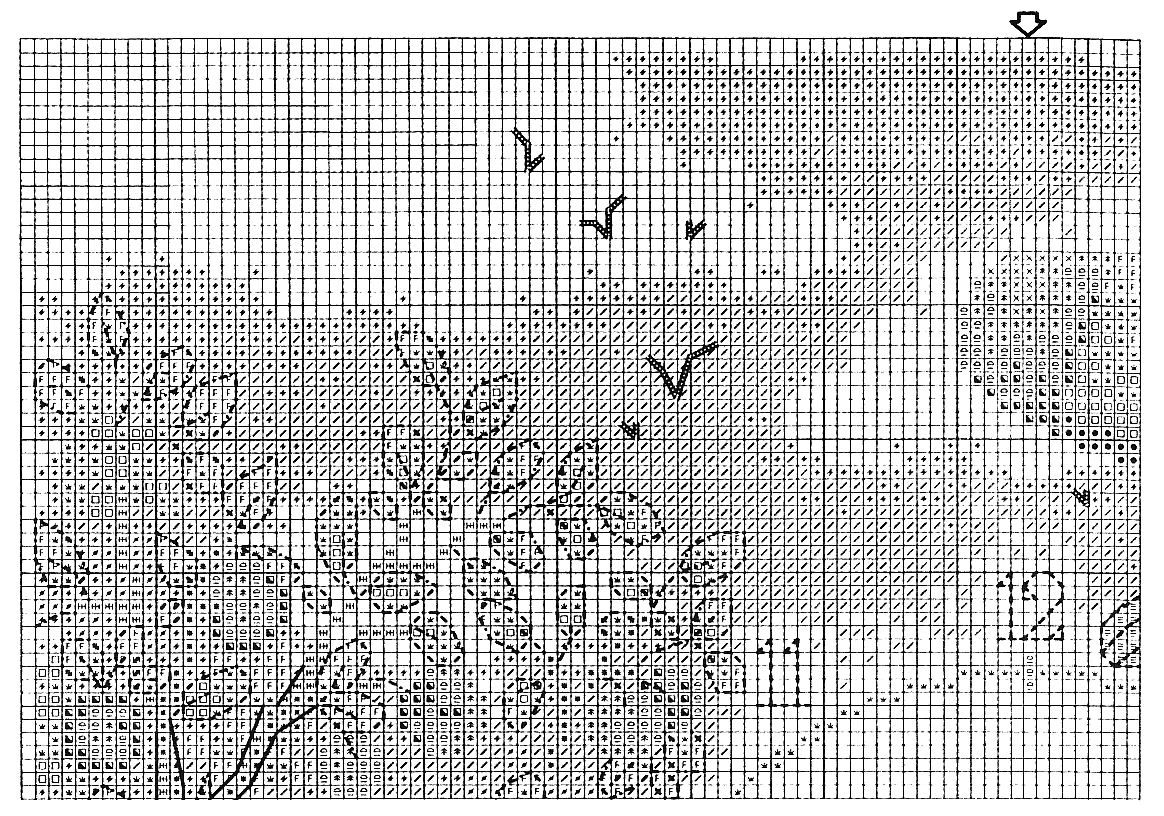 Schema punto croce Clock 2