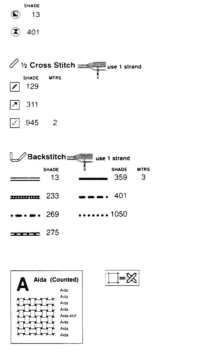 Schema punto croce Clock 9