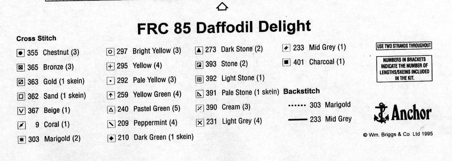Schema punto croce Daffodil Delight 5