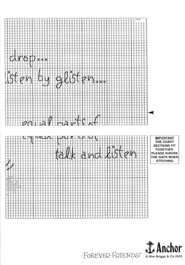 Schema punto croce Drop By Drop 3