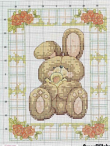 Schema punto croce Easter Bunny 2