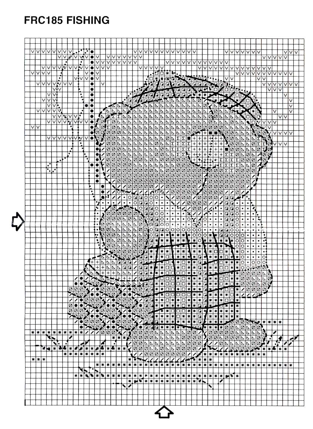 Schema punto croce Fishing 2
