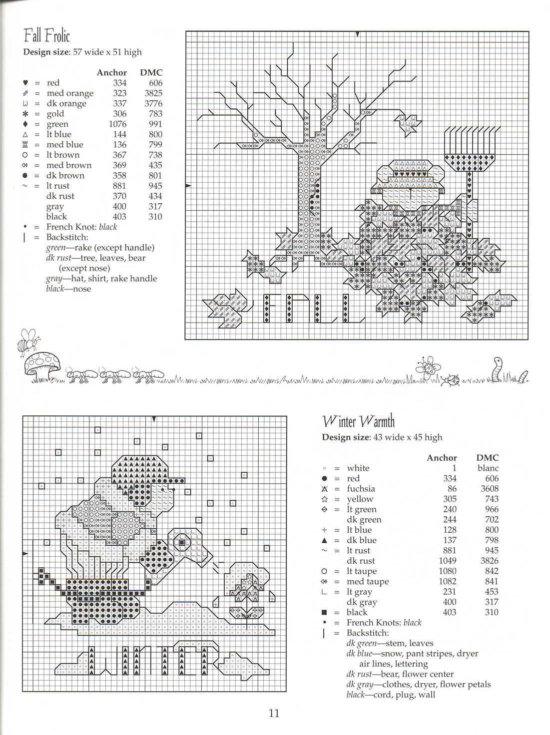 Schema punto croce Garden Giggles 12