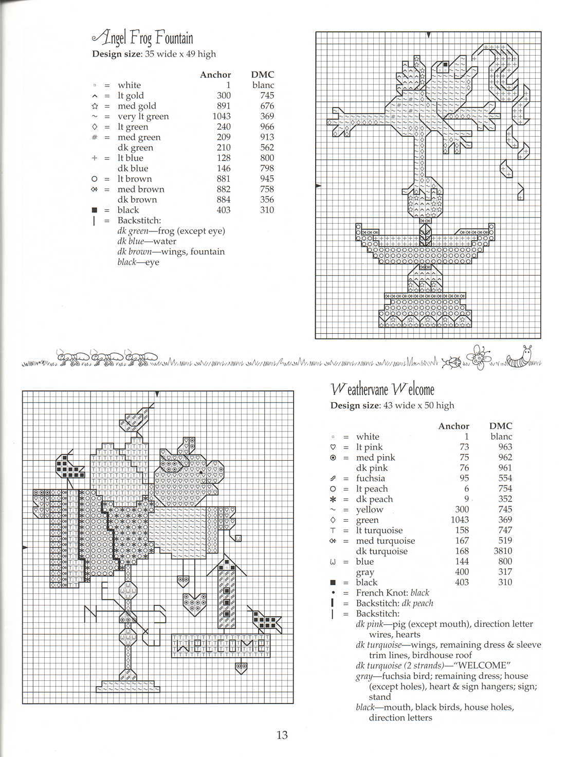 Schema punto croce Garden Giggles 14