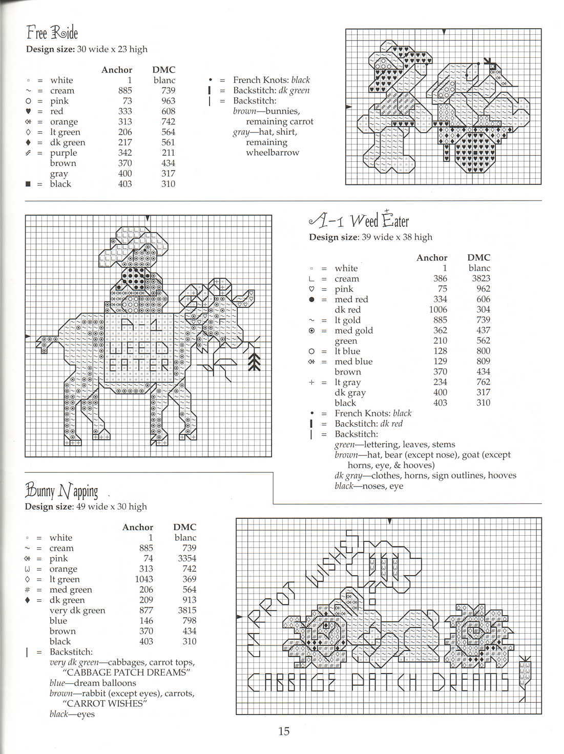 Schema punto croce Garden Giggles 16