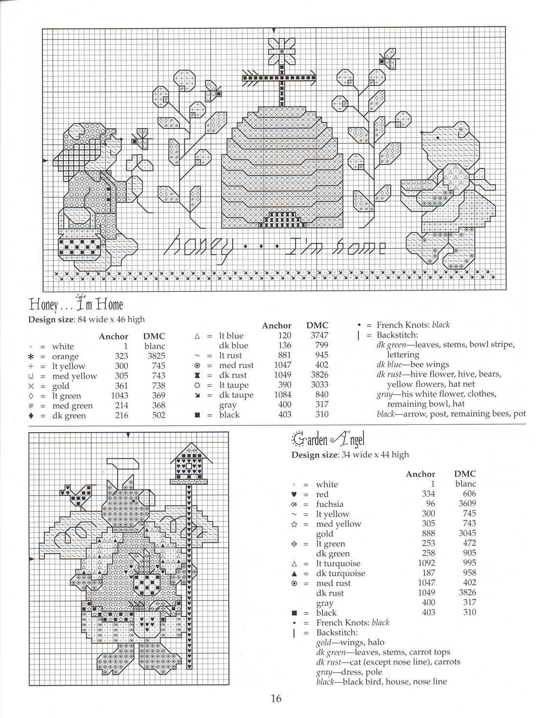 Schema punto croce Garden Giggles 17