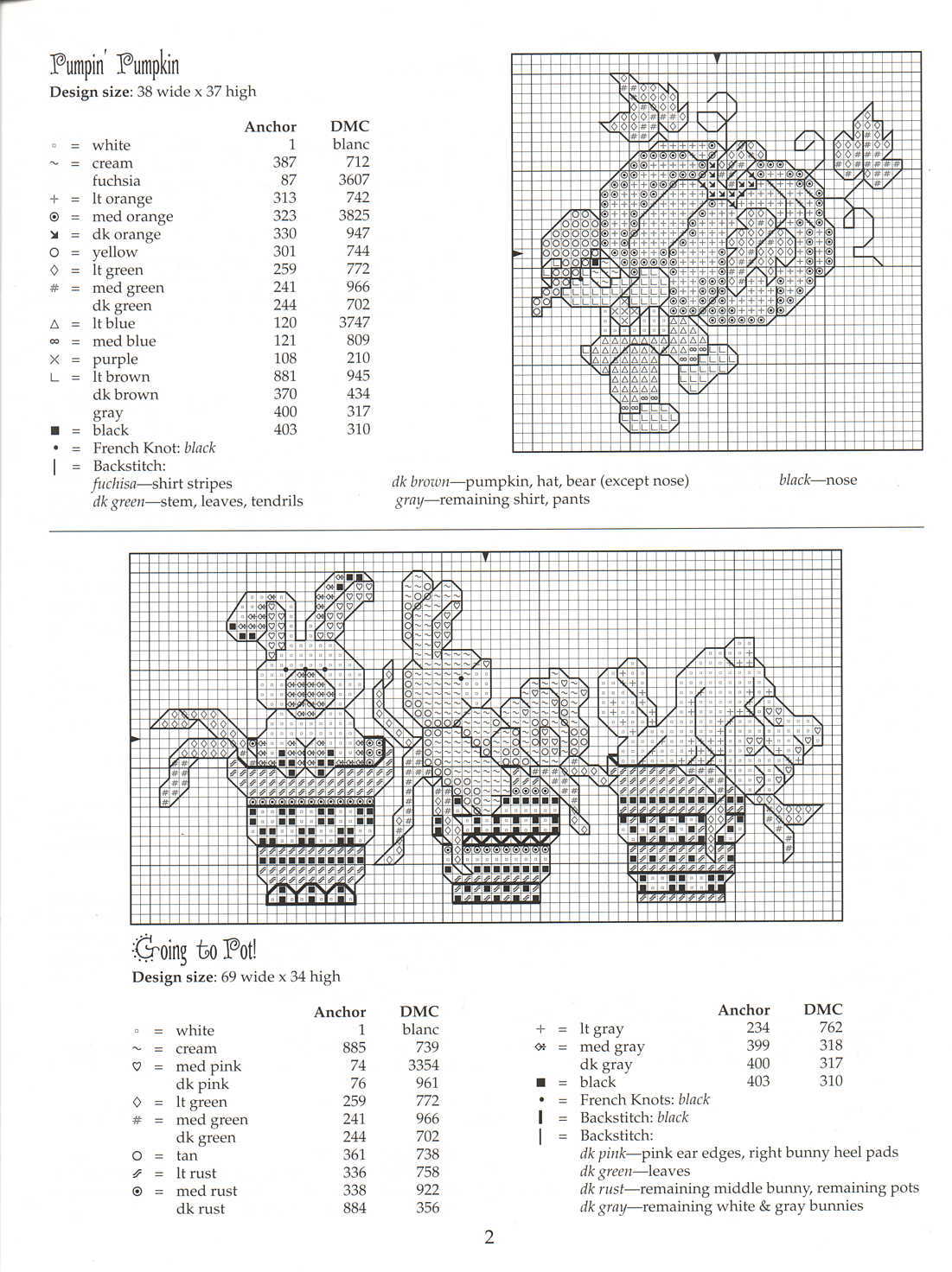 Schema punto croce Garden Giggles 2