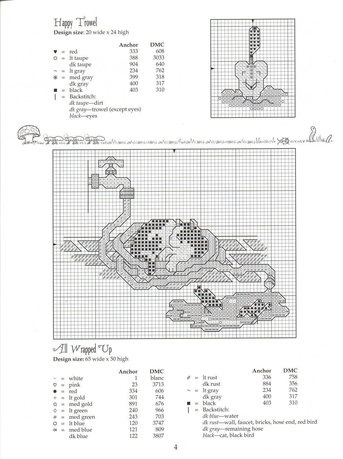 Schema punto croce Garden Giggles 4