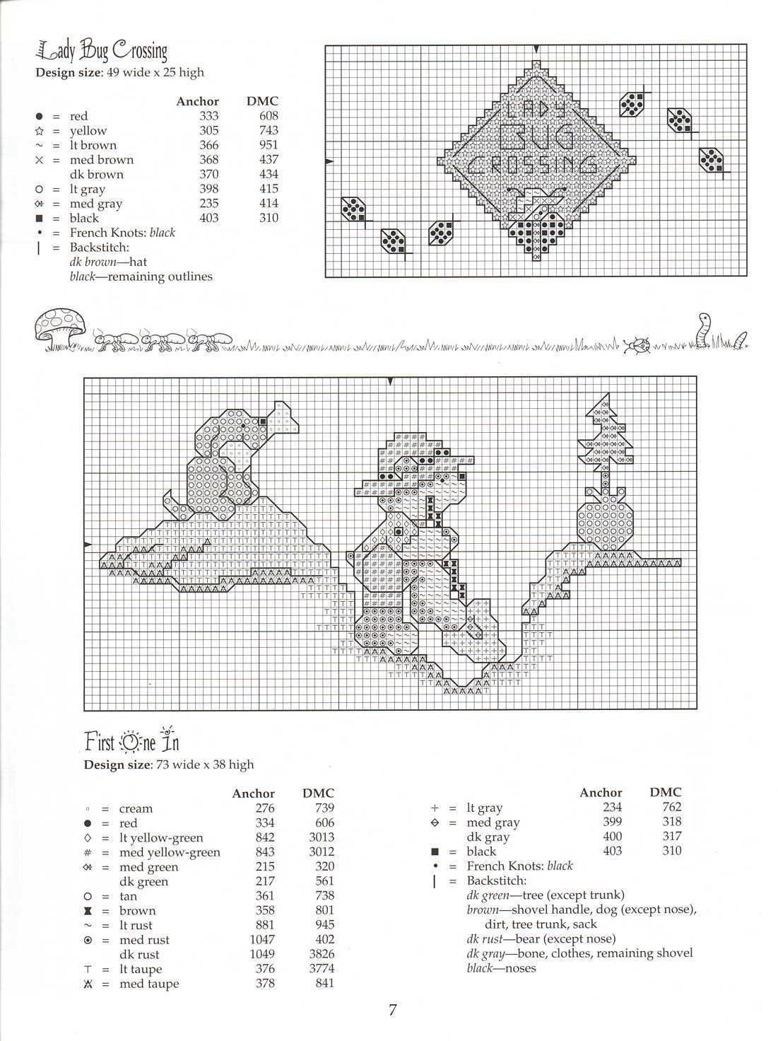Schema punto croce Garden Giggles 7