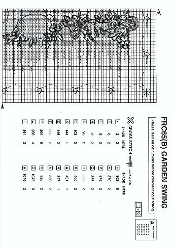 Schema punto croce Garden Swing 8