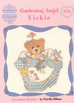 Schema punto croce Gardening Angel Vicky 1