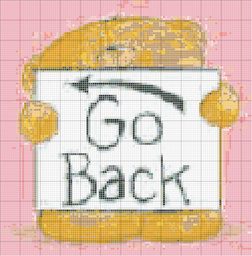 Schema punto croce Go Back