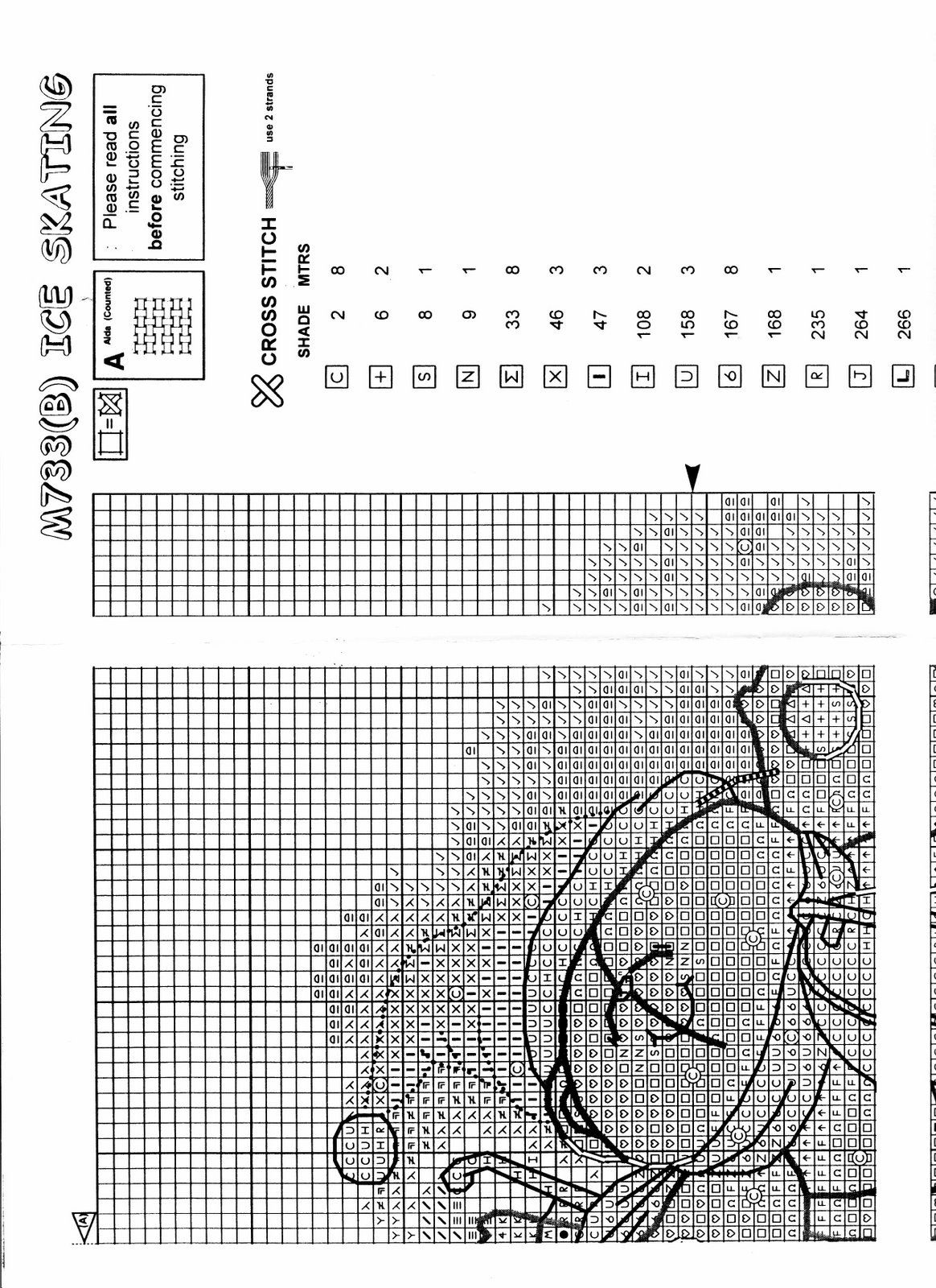 Schema punto croce Ice Skating 4