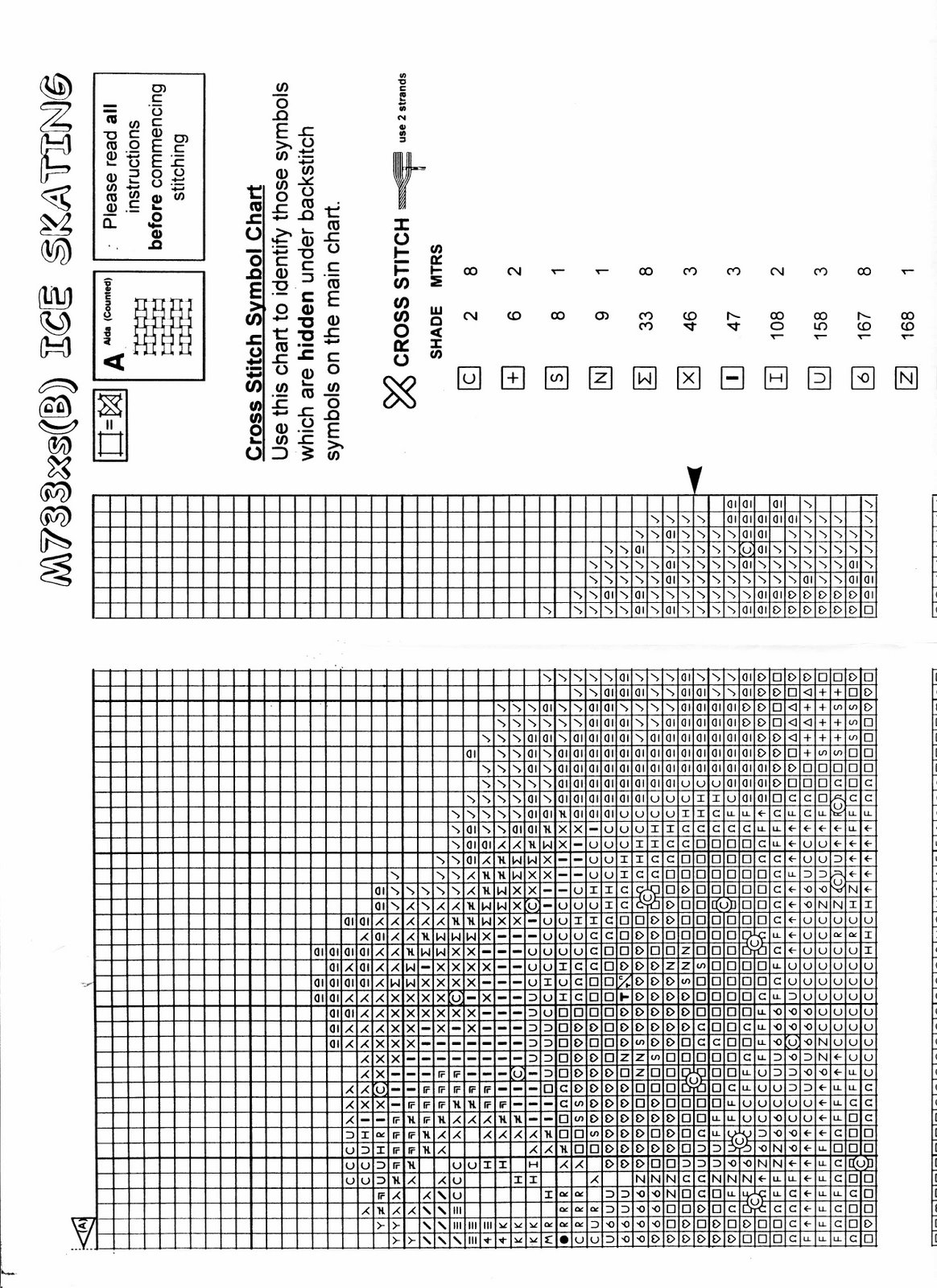 Schema punto croce Ice Skating 8