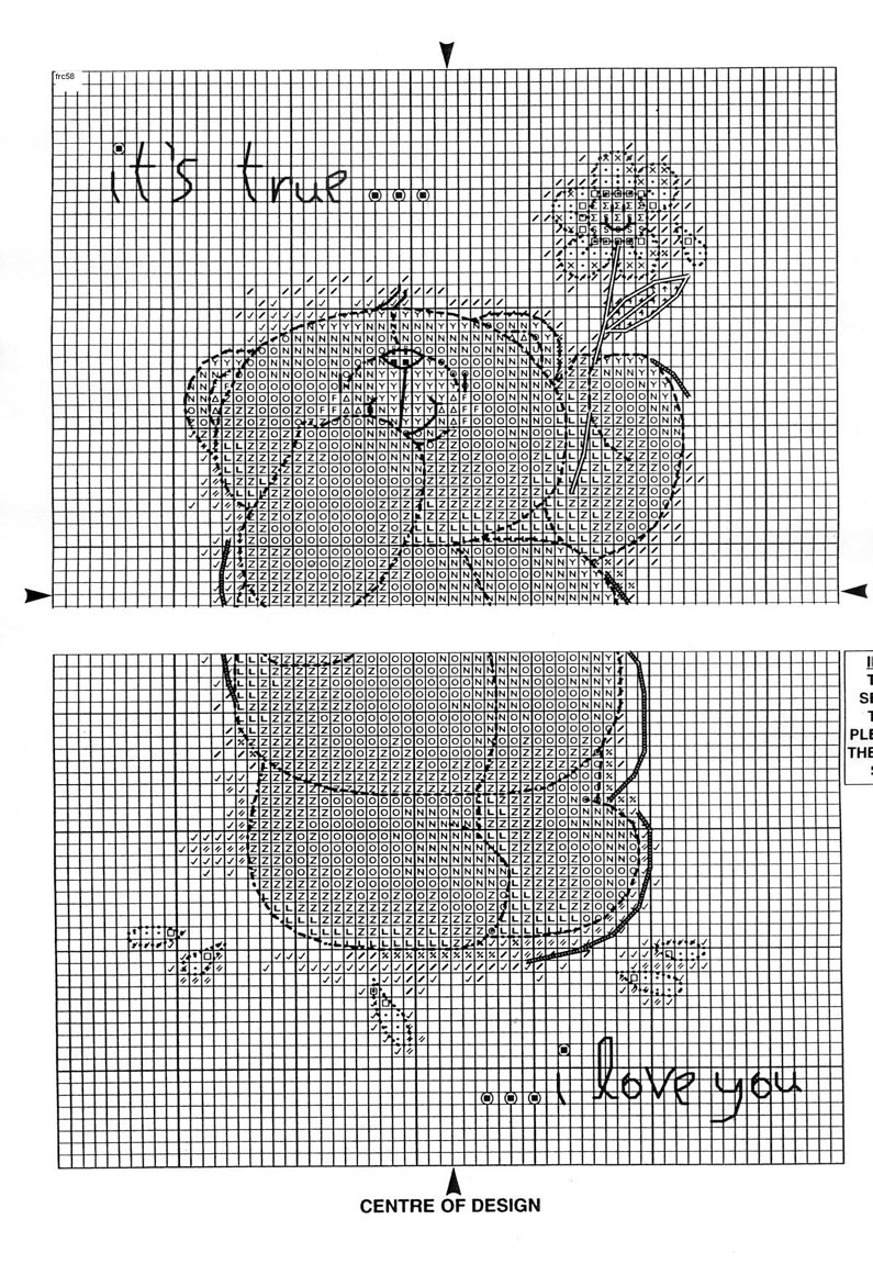 Schema punto croce Its True 2