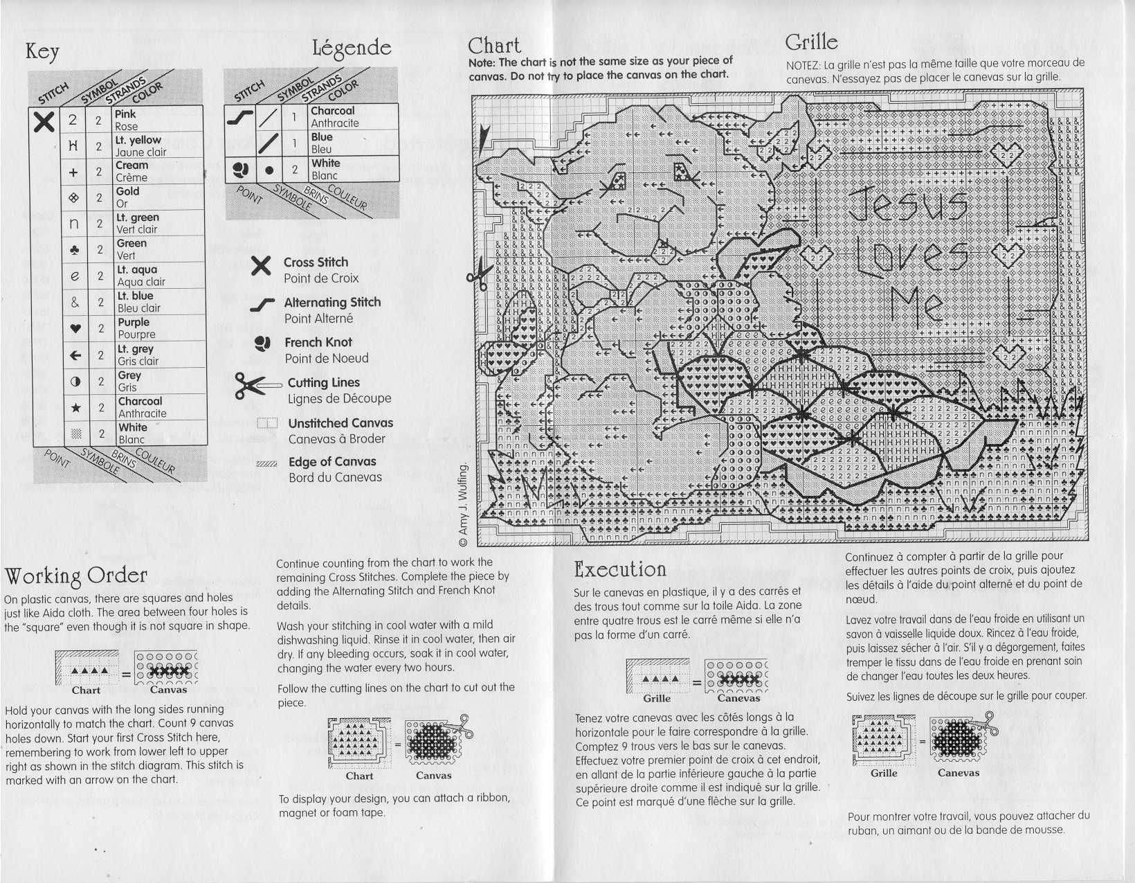Schema punto croce Jesus Love Me 3
