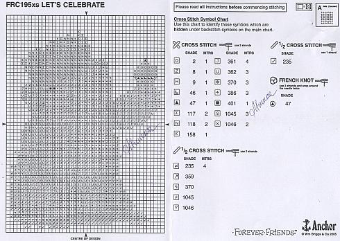 Schema punto croce Lets Celebrate 2
