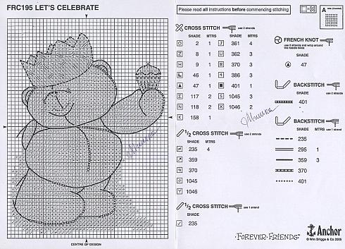 Schema punto croce Lets Celebrate 3