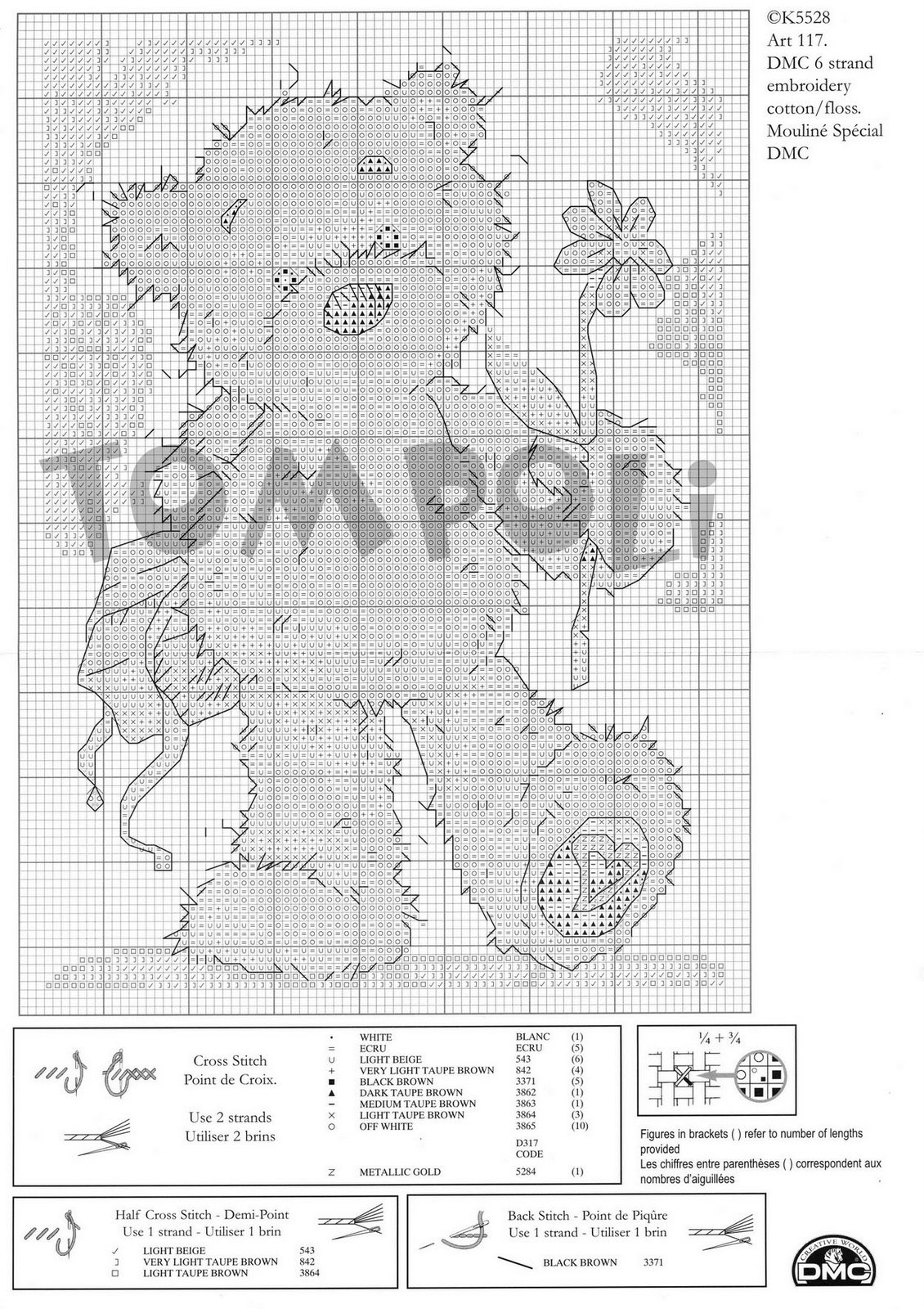 Schema punto croce Lickle Teddy 14b