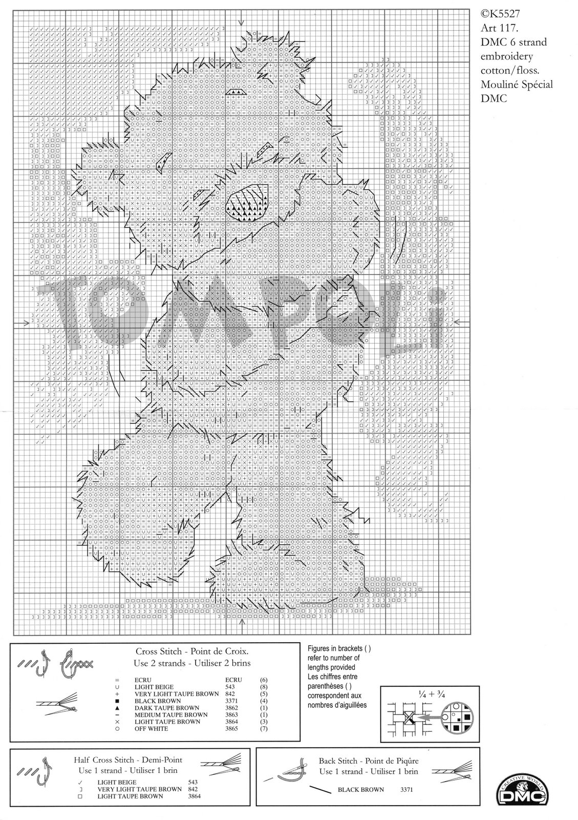 Schema punto croce Lickle Teddy 16b