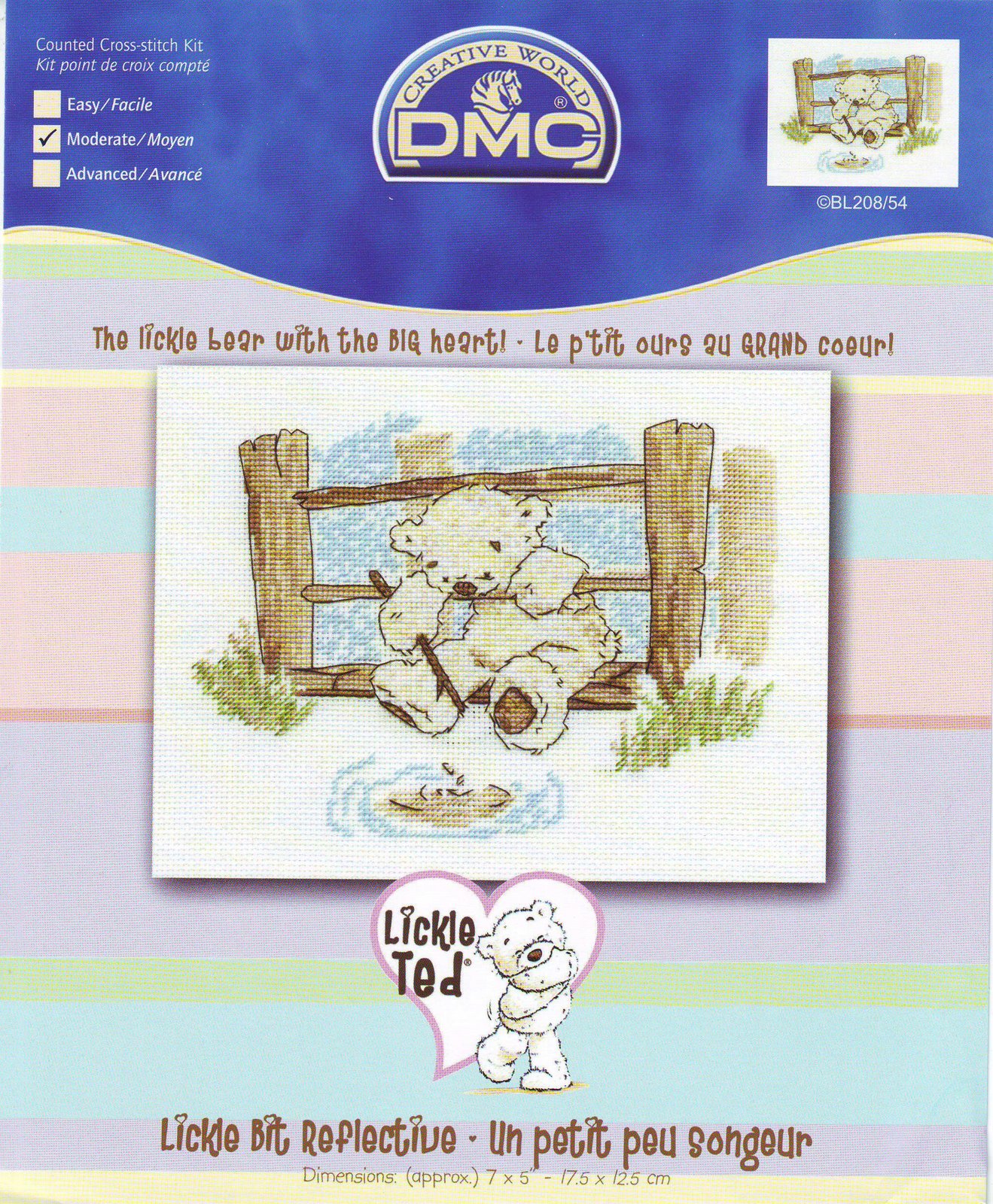 Schema punto croce Lickle Teddy 18a