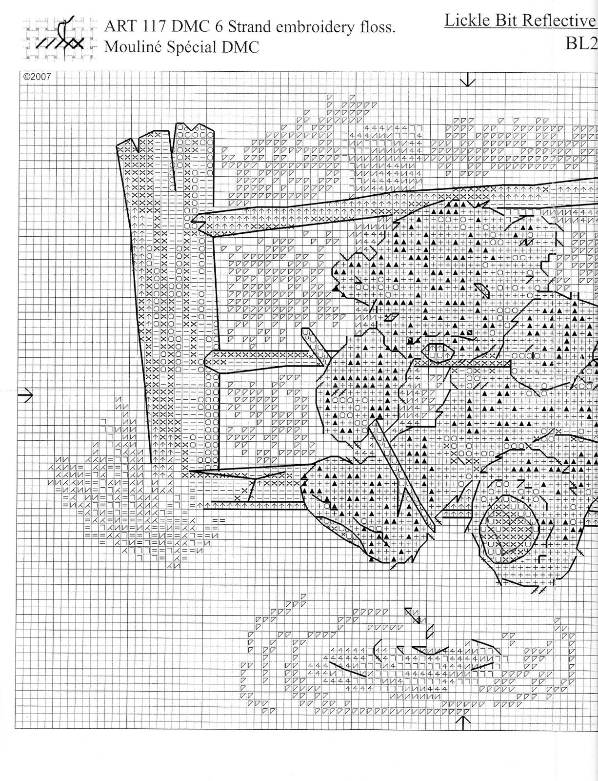Schema punto croce Lickle Teddy 18b