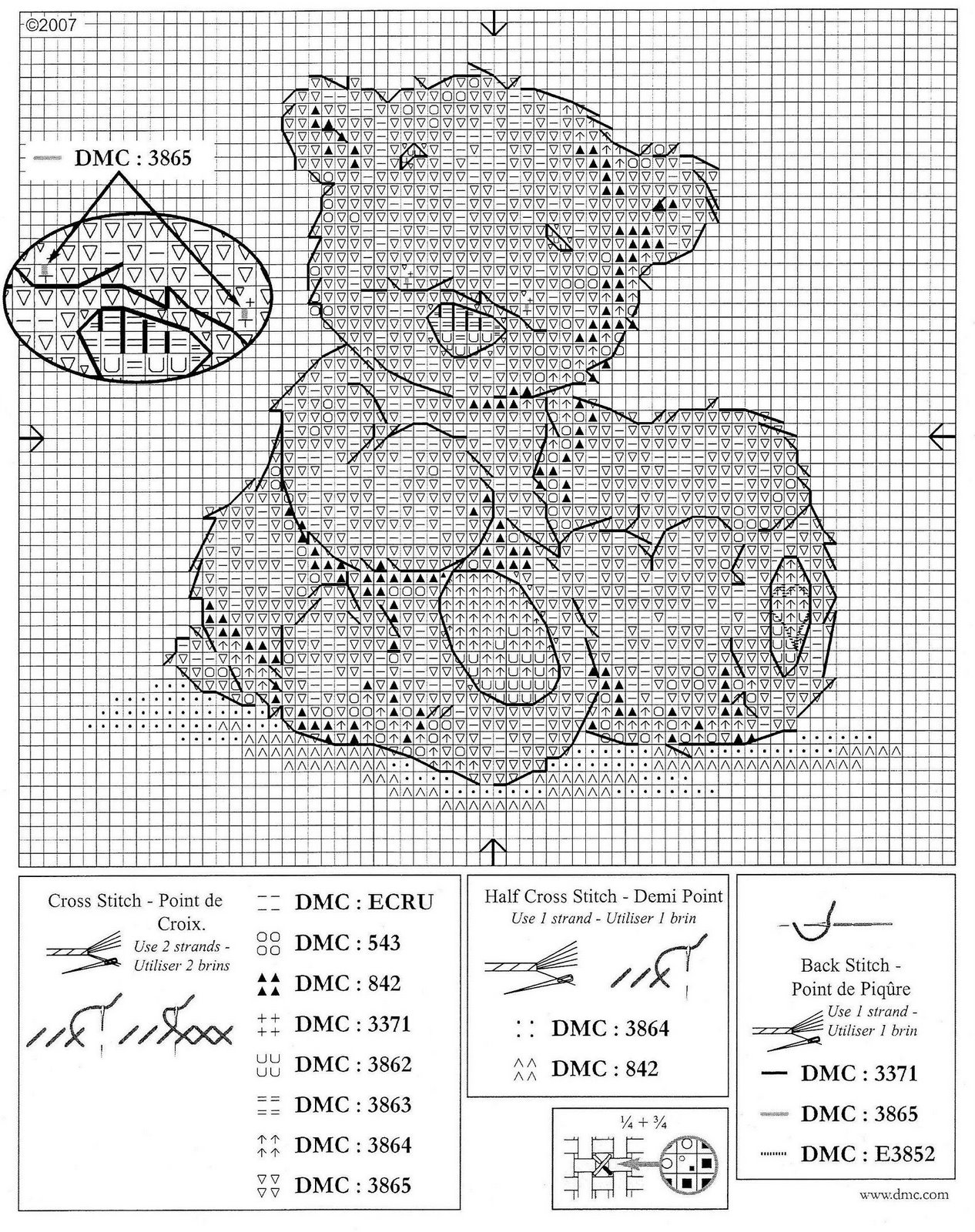 Schema punto croce Lickle Teddy 19c