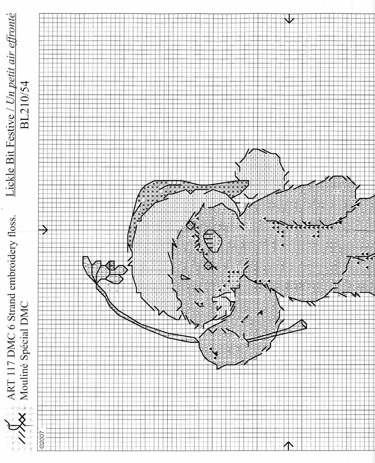 Schema punto croce Lickle Teddy 20b