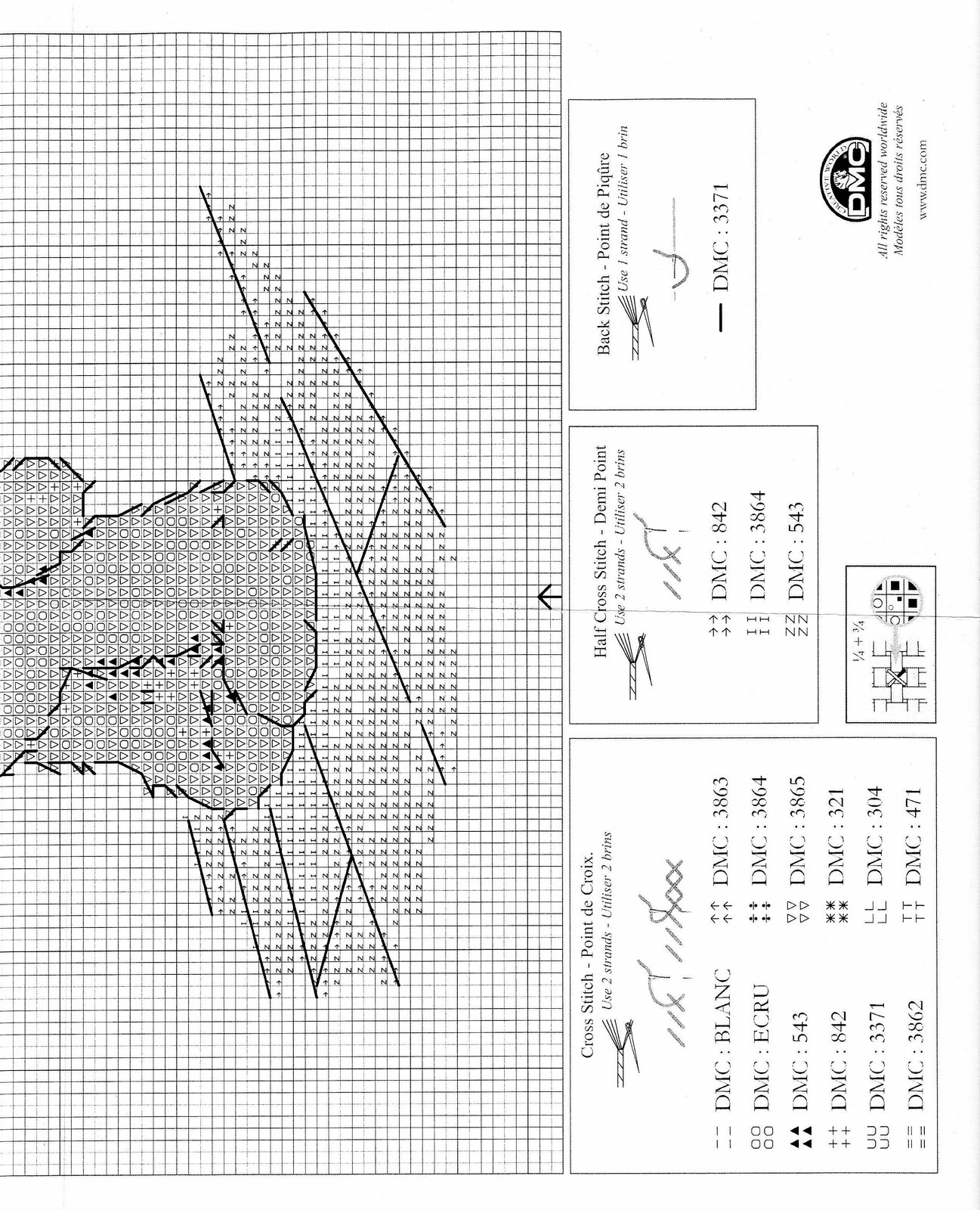 Schema punto croce Lickle Teddy 20c