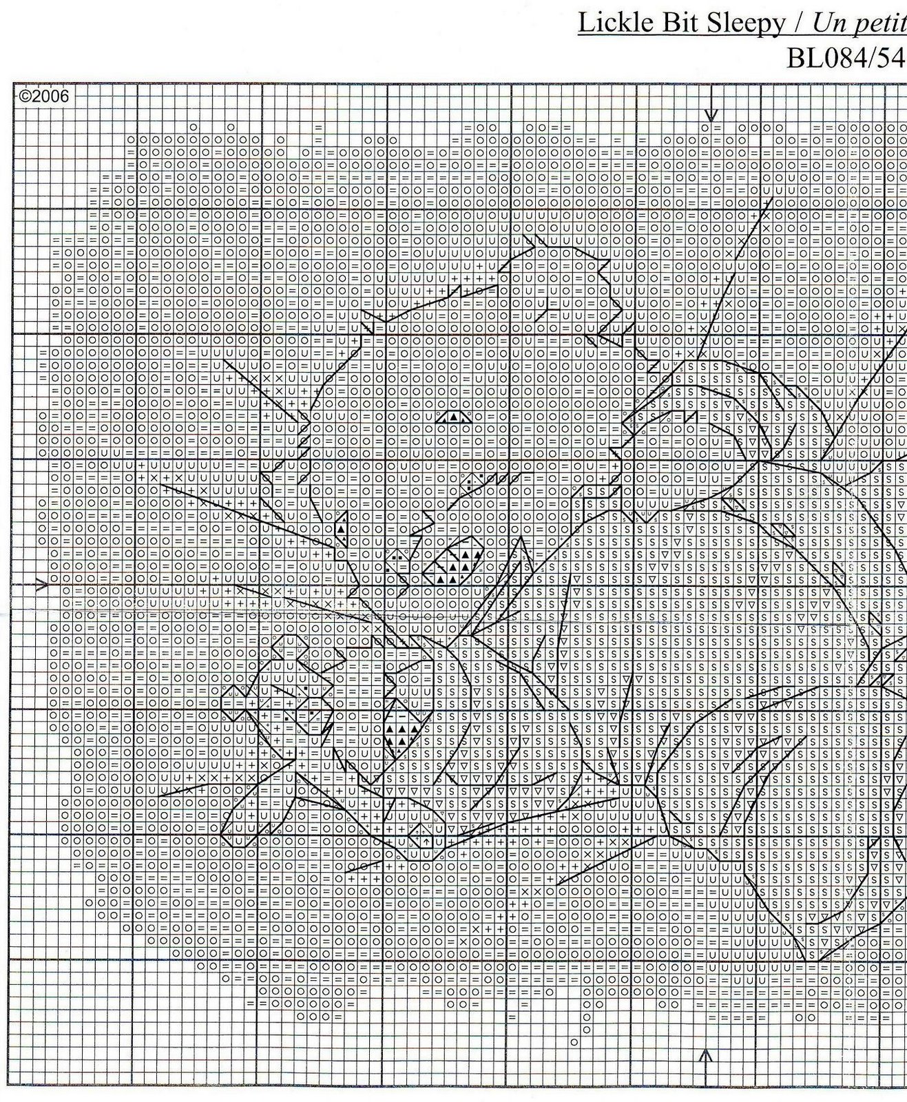 Schema punto croce Lickle Teddy 4b