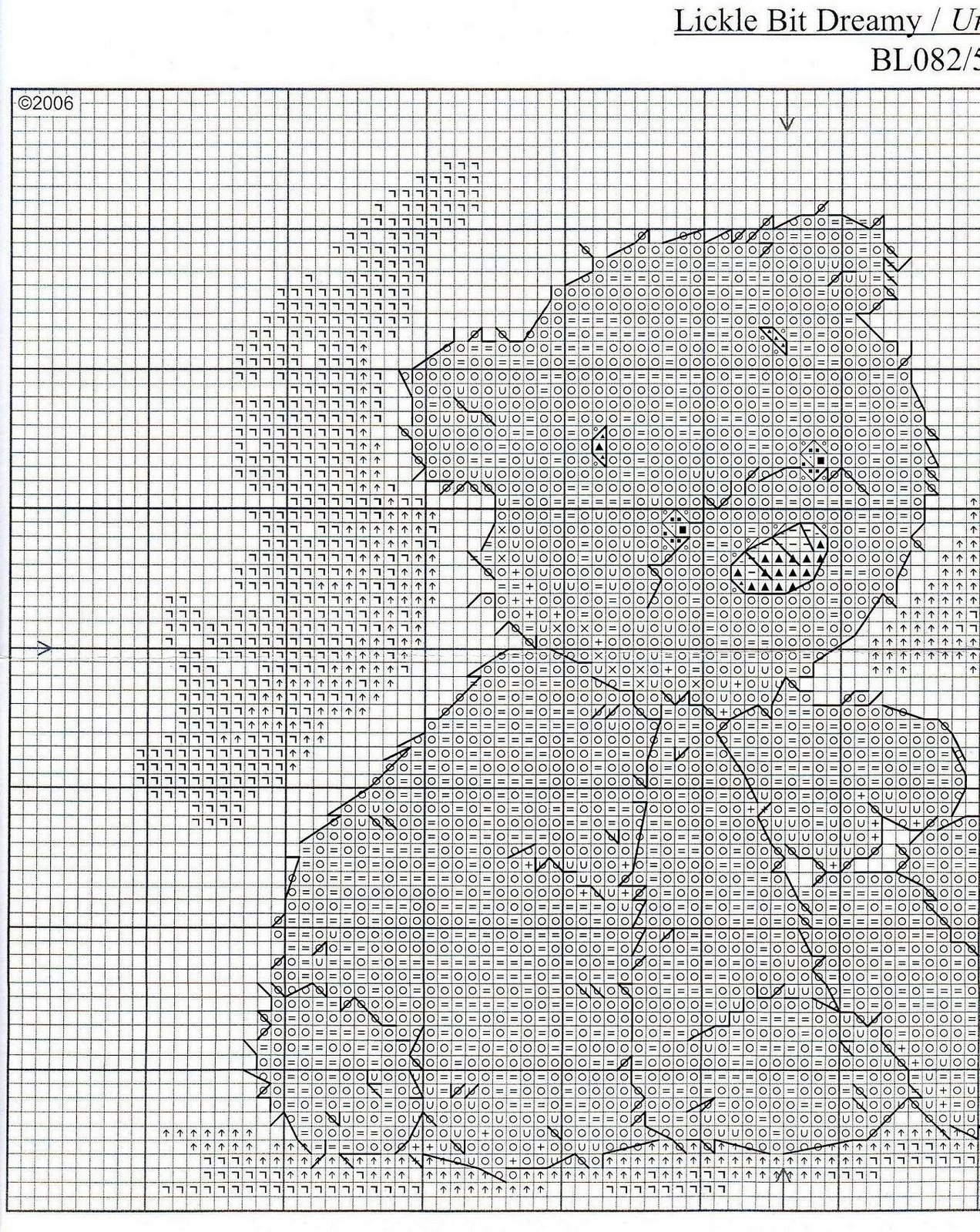 Schema punto croce Lickle Teddy 5b