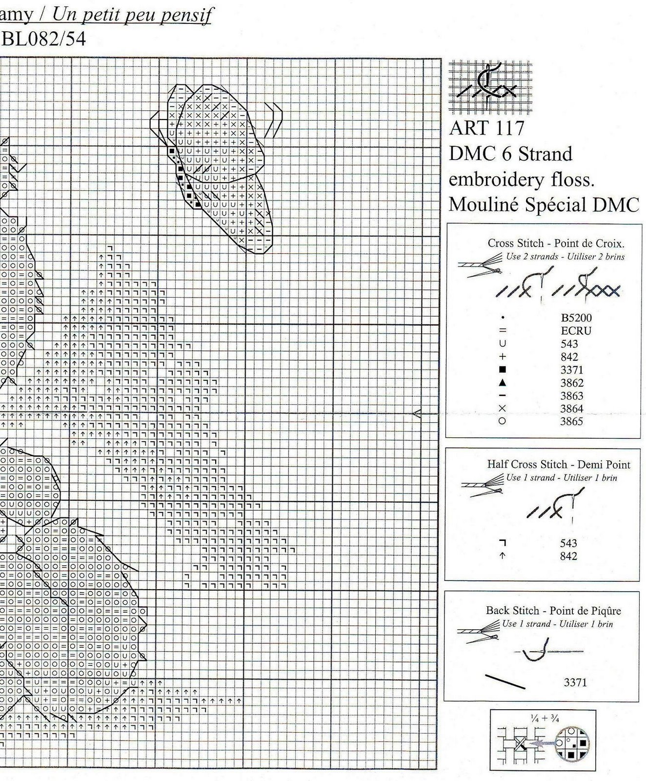 Schema punto croce Lickle Teddy 5c