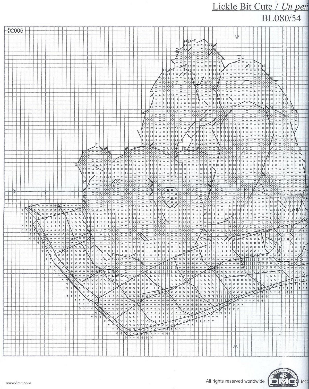 Schema punto croce Lickle Teddy 6b