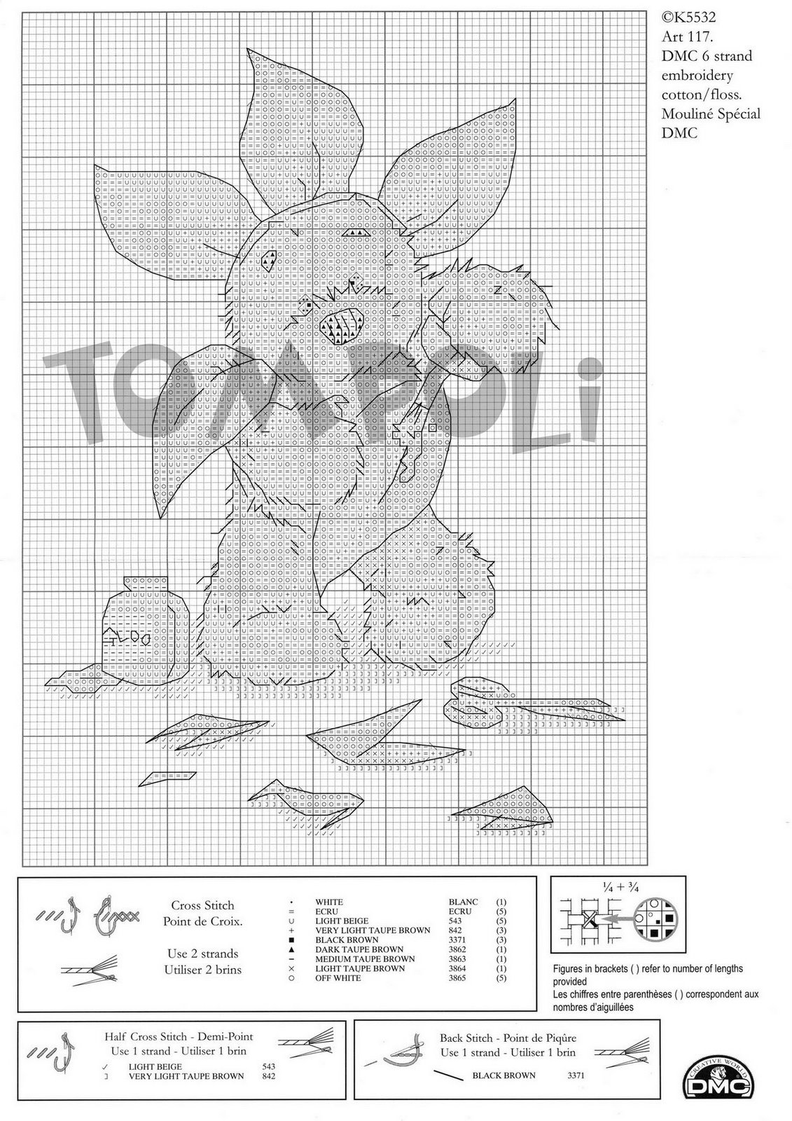 Schema punto croce Lickle Teddy 9b