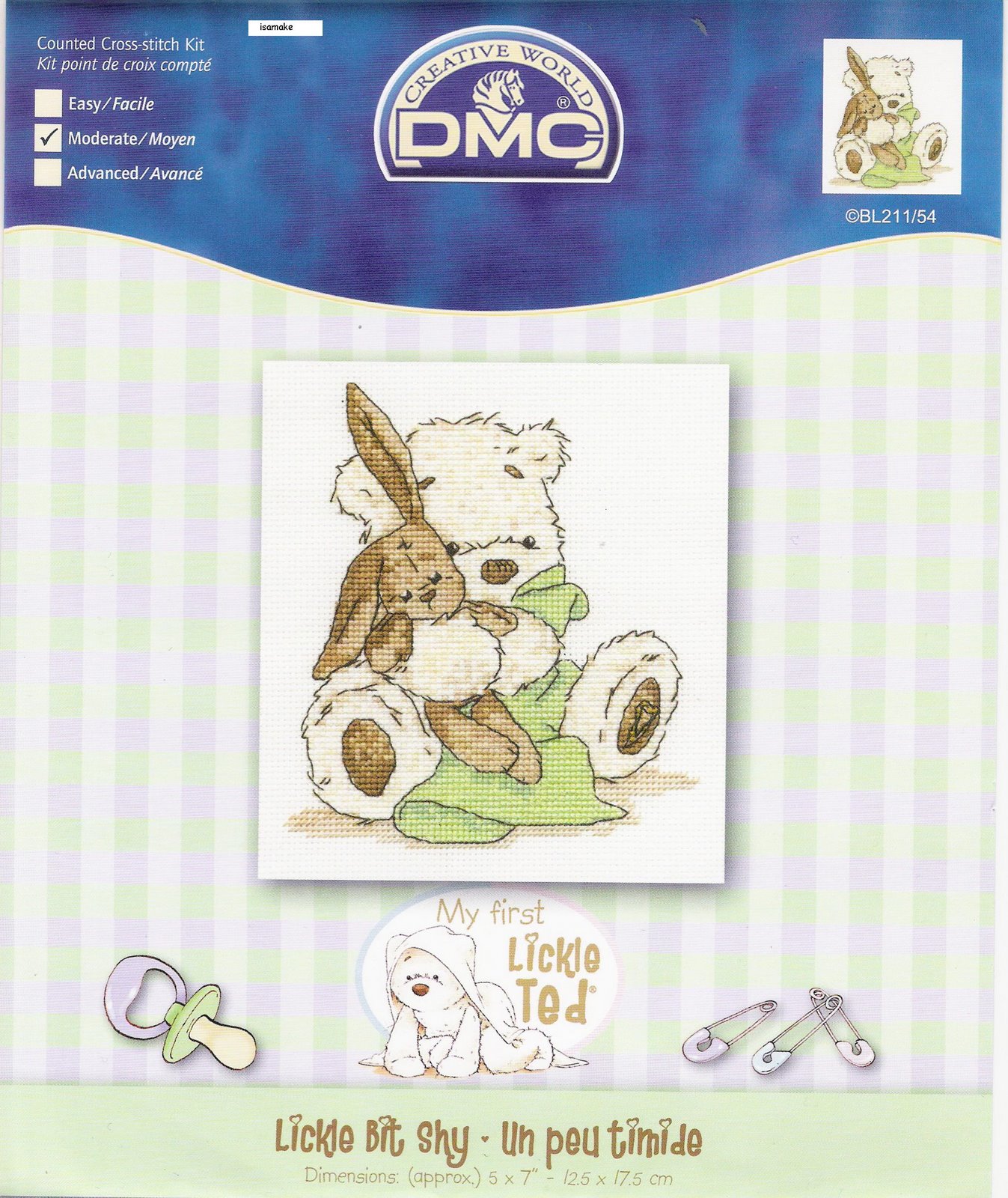 Schema punto croce Lickle Teddy Pelouche1