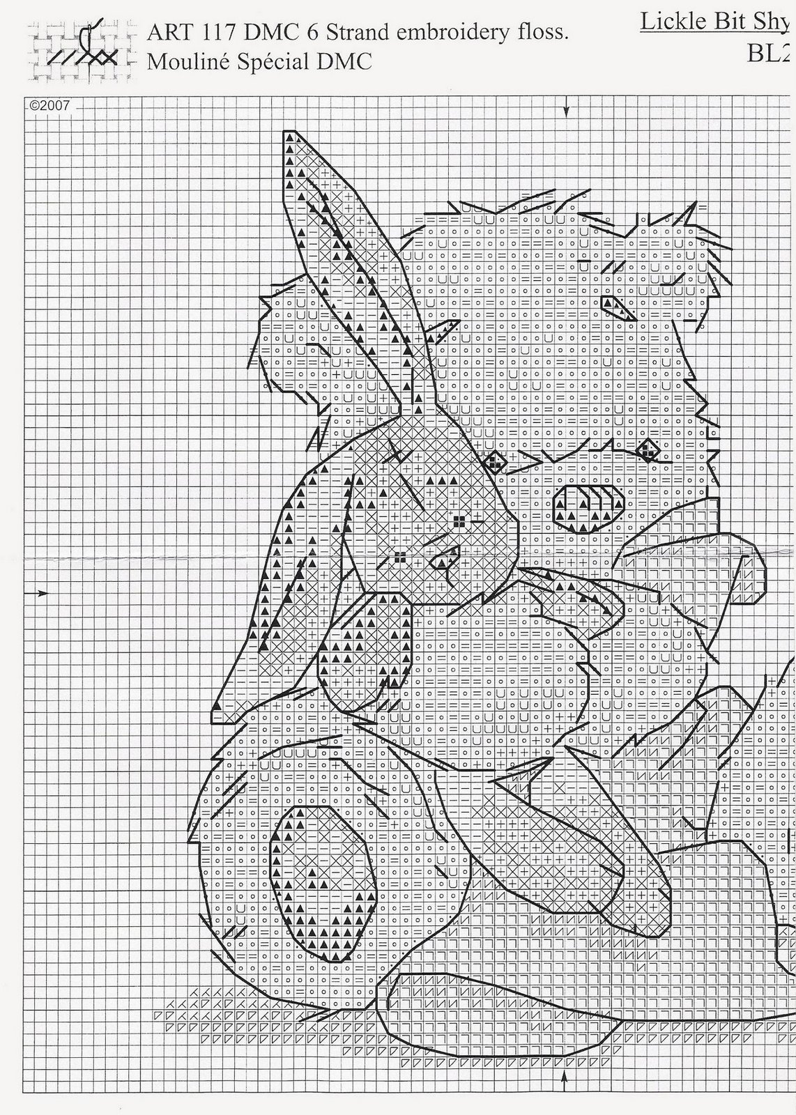 Schema punto croce Lickle Teddy Pelouche2