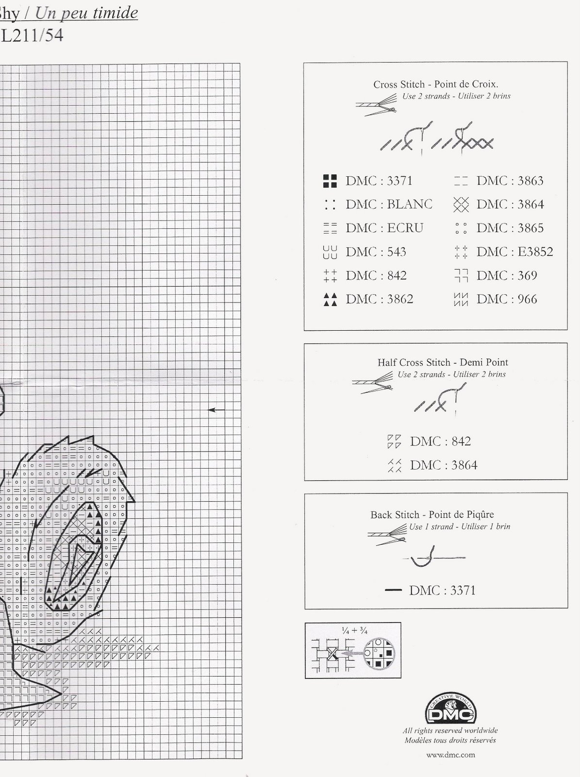 Schema punto croce Lickle Teddy Pelouche3