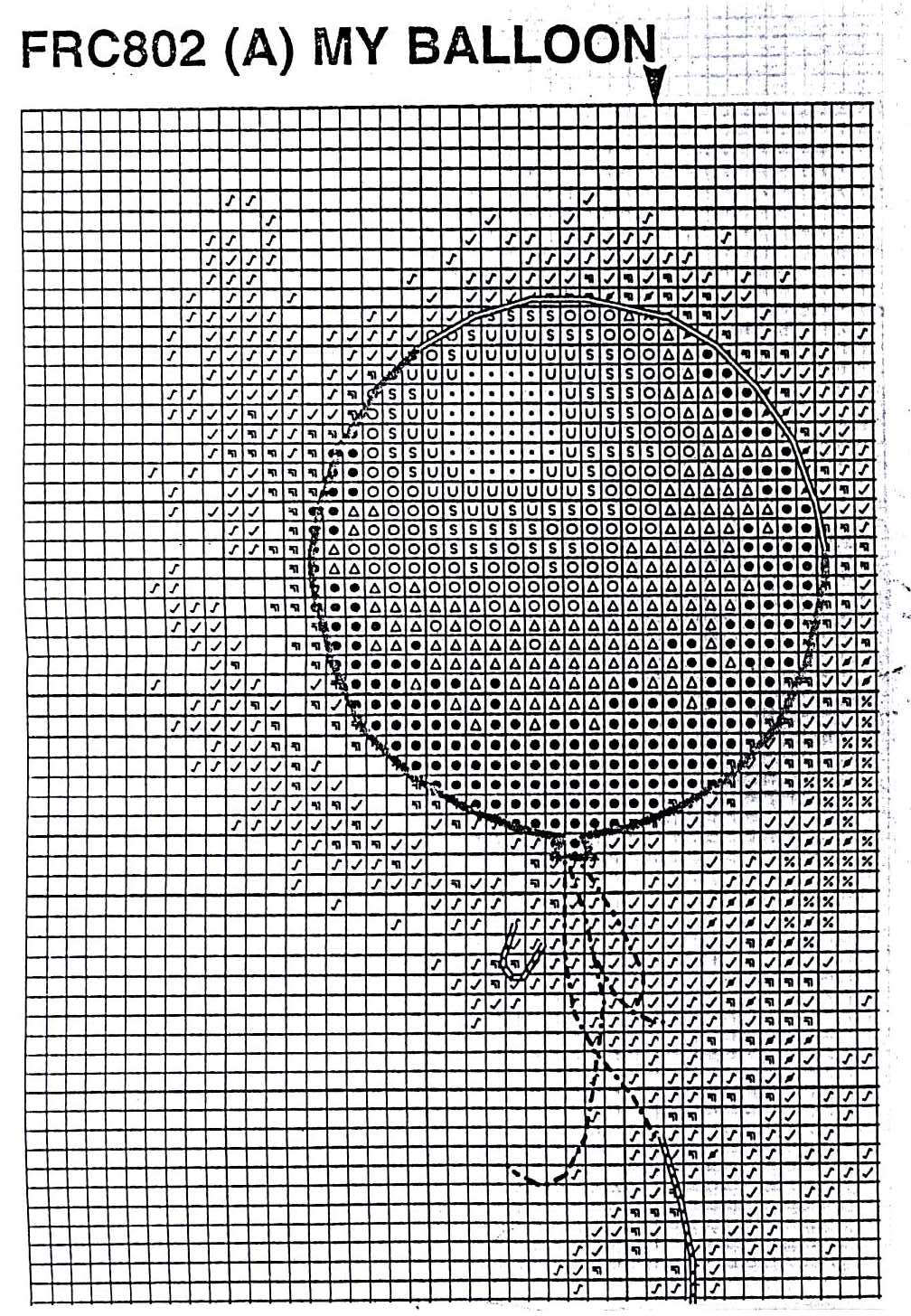 Schema punto croce My Balloon 2