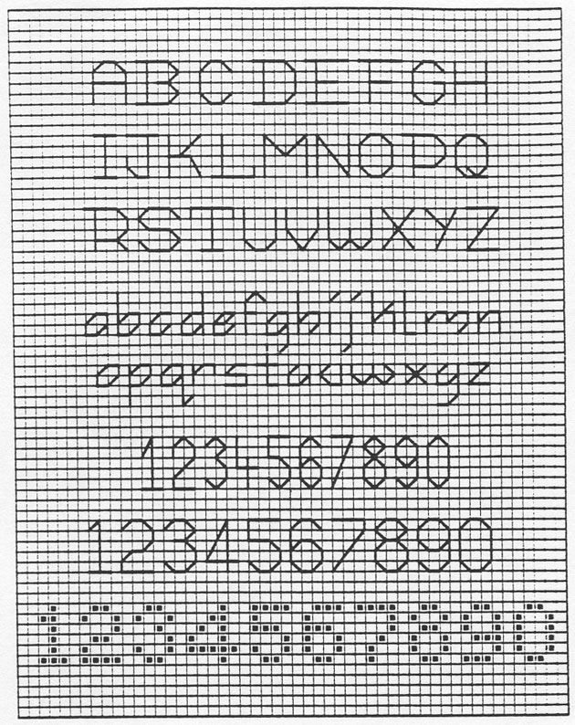 Schema punto croce Nascita Con Culletta 10
